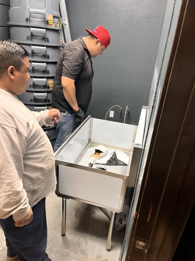 Commercial plumbing and sink installation in Jasper